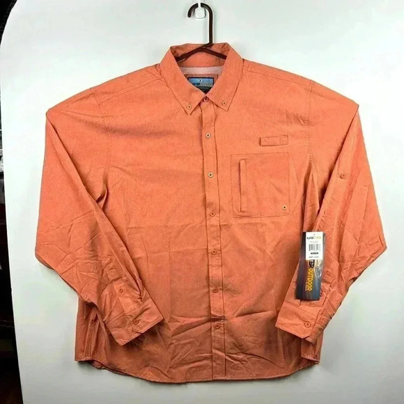 XCASTER OUTDOORS MEN SZ XXL CORAL NWT FISHING HUNTING BOATING GOLFING HIKING - Picture 1 of 7